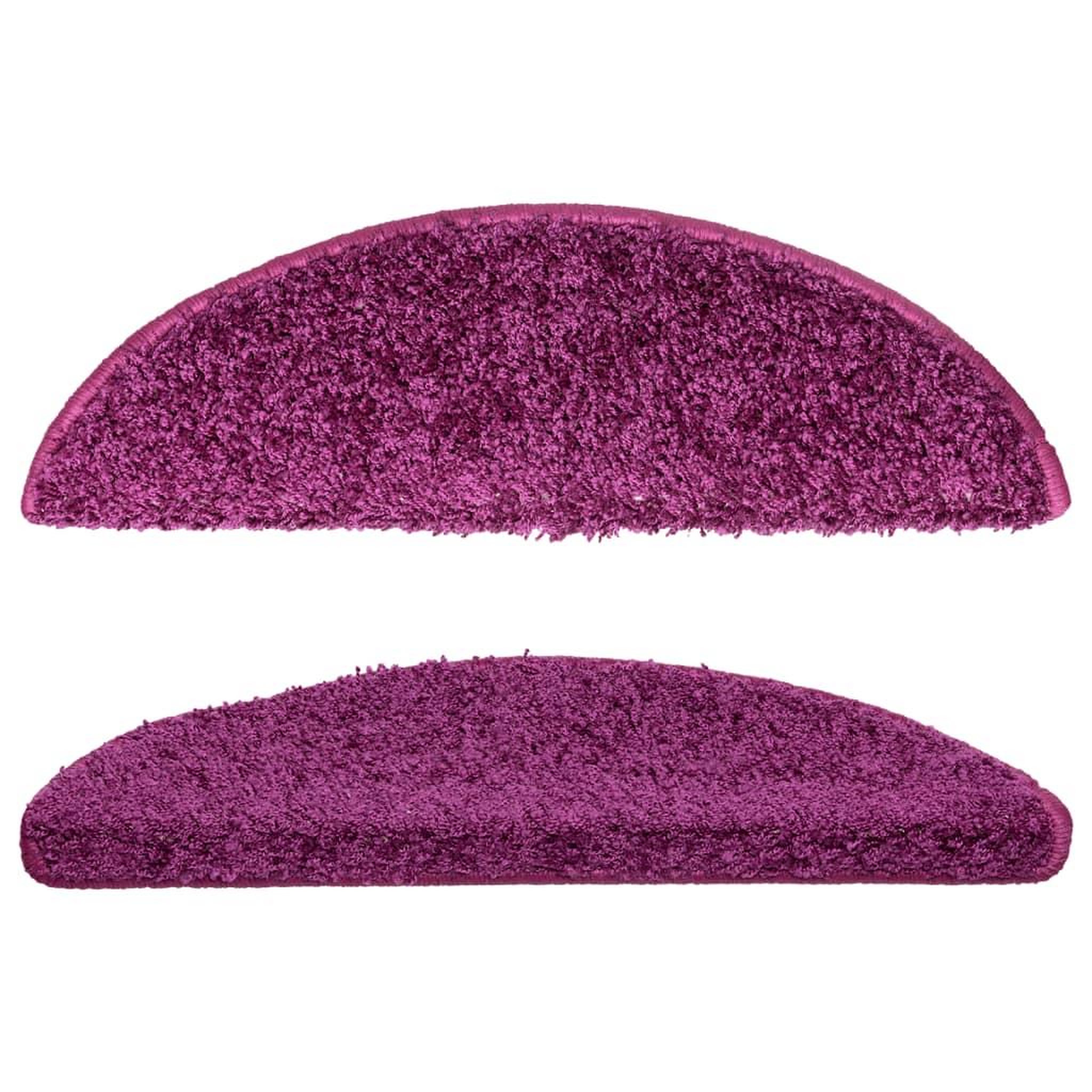 Voir la diapositive 4 : VIDAXL Tapis d'escalier 15 pcs violet 56x17x3 cm