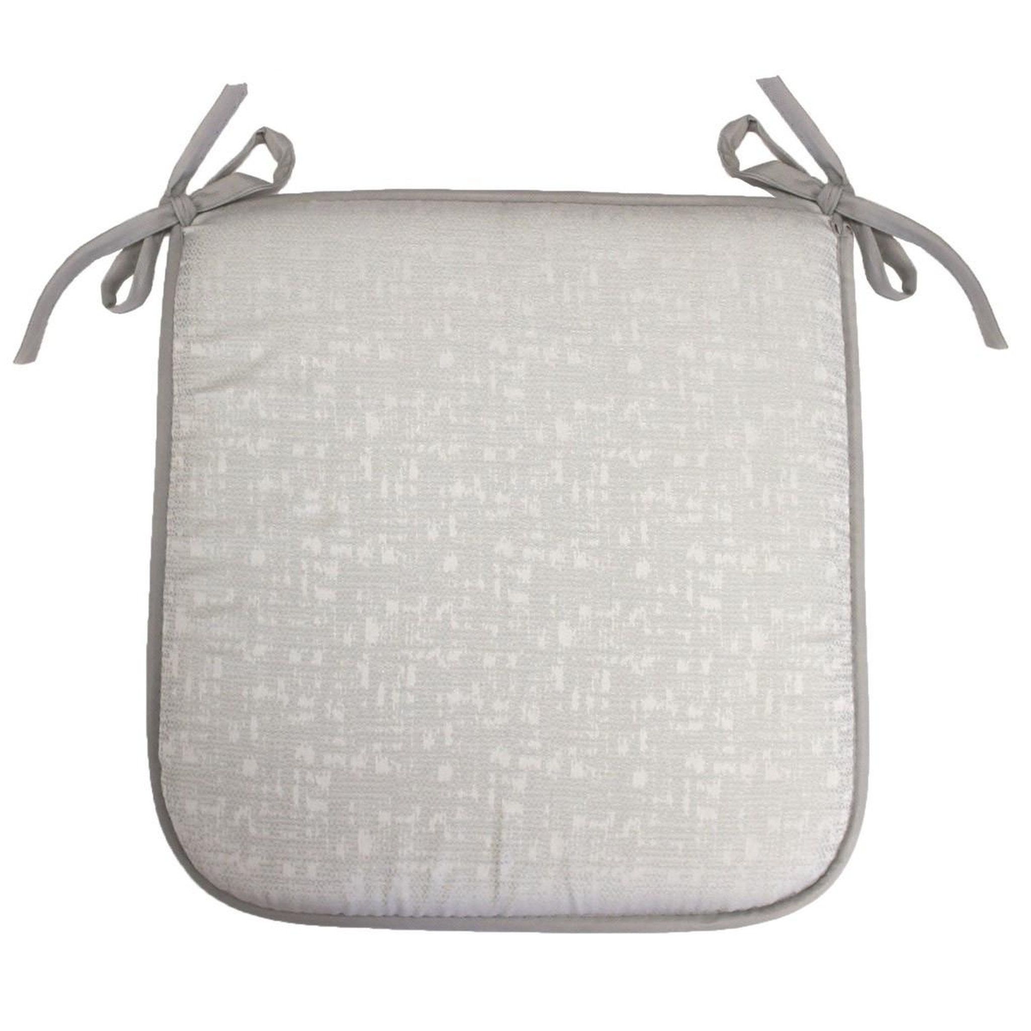 Douceur d'Intérieur Galette de chaise  adamo  40x40cm gris