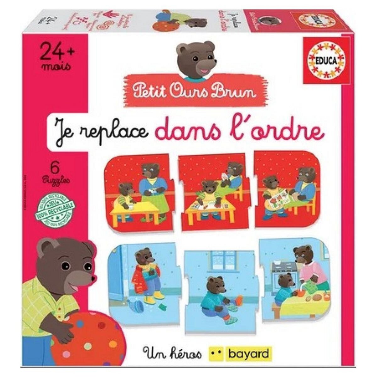 EDUCA Je replace dans l'ordre - Petit Ours Brun