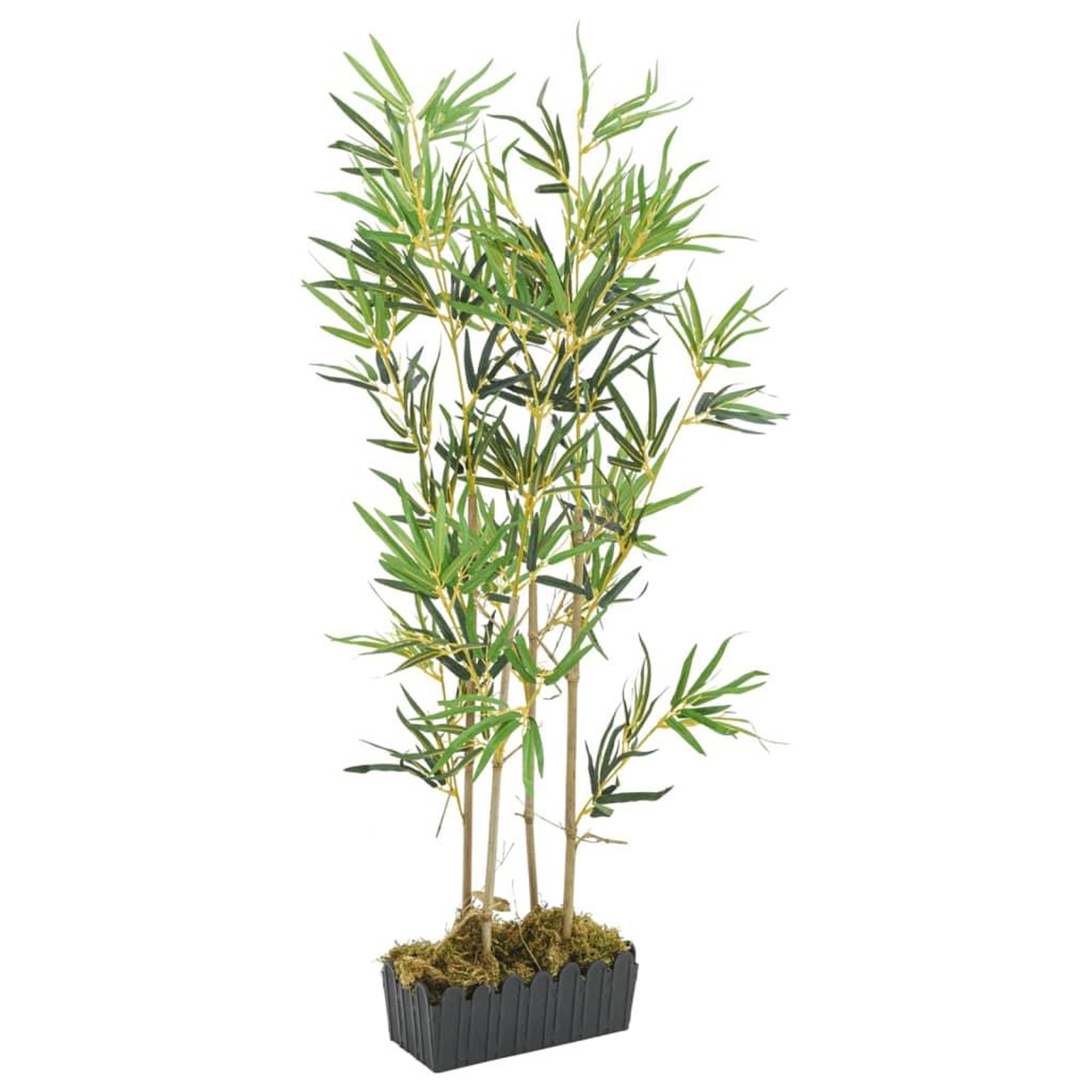 VIDAXL Bambou artificiel 552 feuilles 120 cm vert