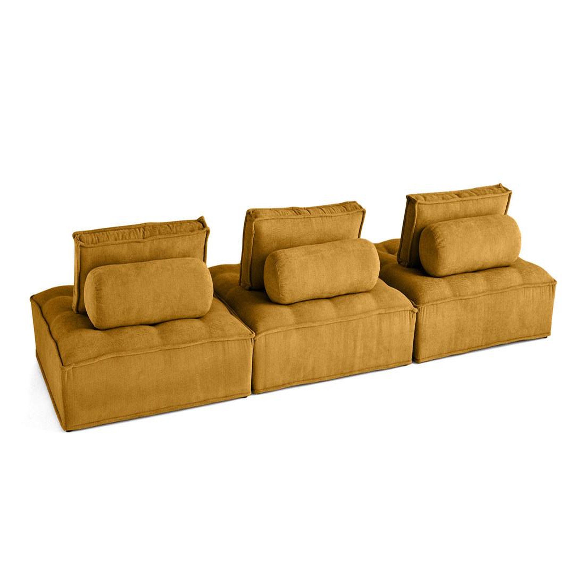 Voir la diapositive 4 : LISA DESIGN Marisol - canapé modulable droit 3 places - velours texturé