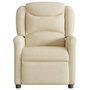 Voir la diapositive 3 : VIDAXL Fauteuil de massage inclinable Creme Tissu
