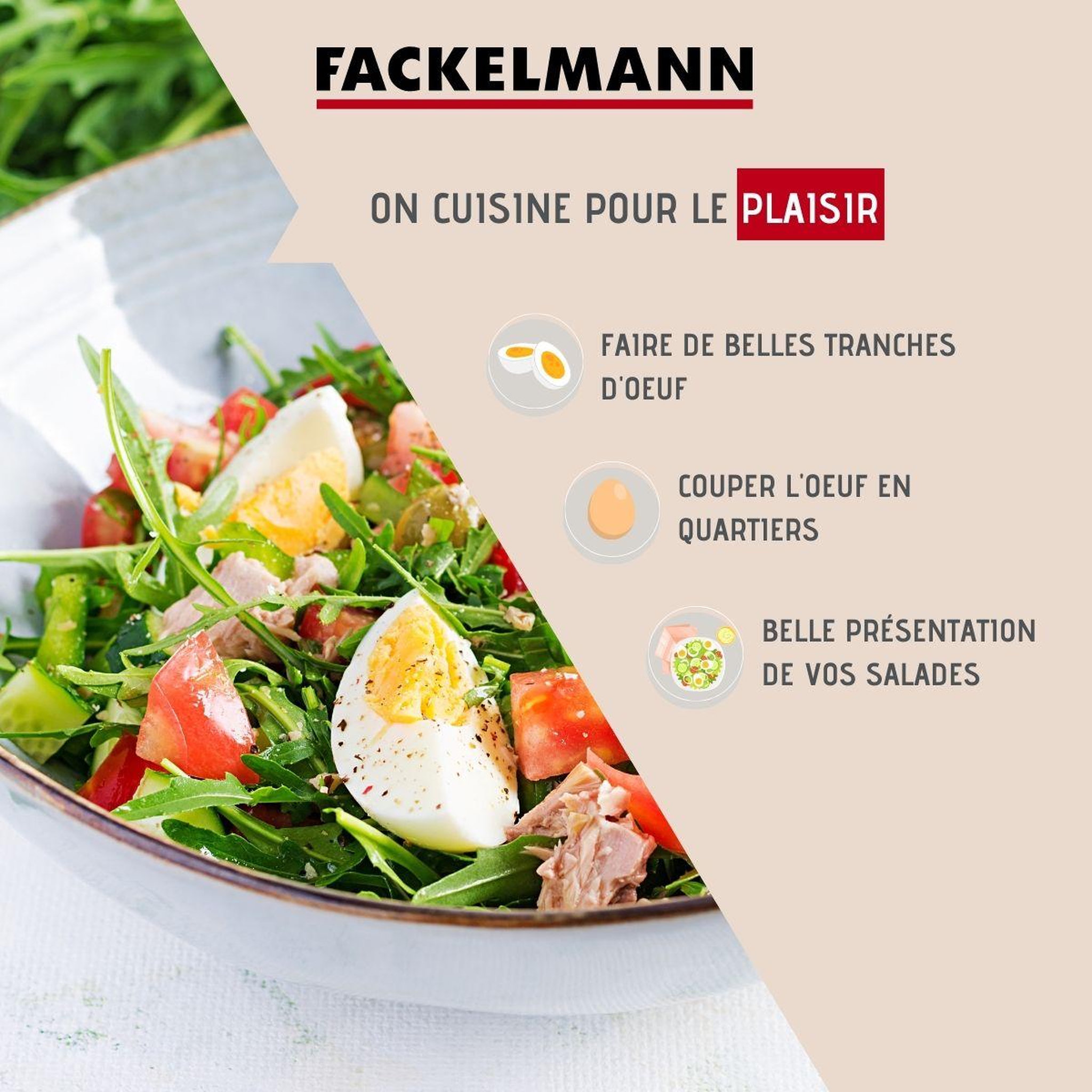 Voir la diapositive 2 : Fackelmann Coupe oeuf 2 en 1 Fackelmann Colors Edition