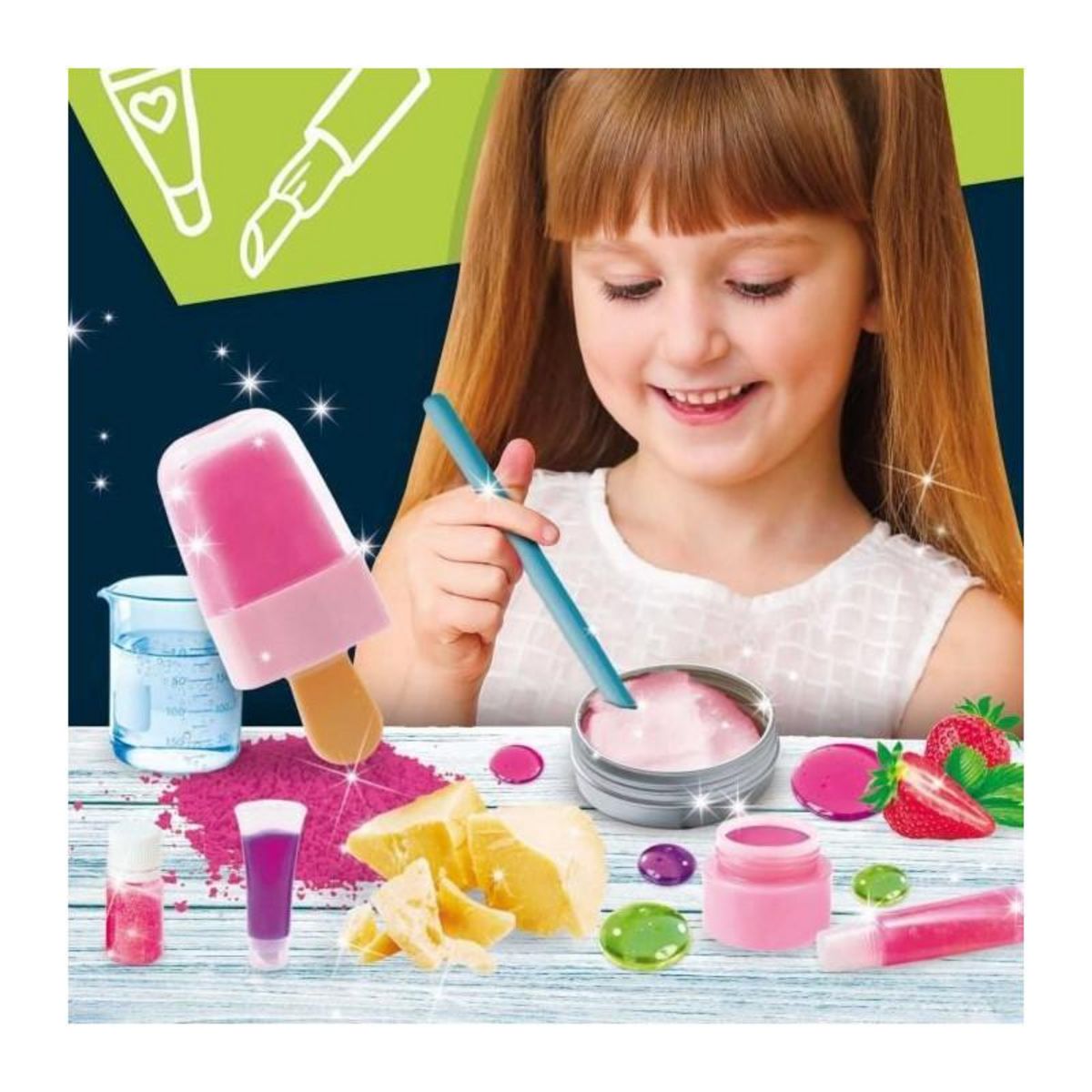 LISCIANI GIOCHI Découverte de la cosmétique - Kit Scientifique - I'M A GENIUS POCKET - Ingrédients naturels, Recettes variées