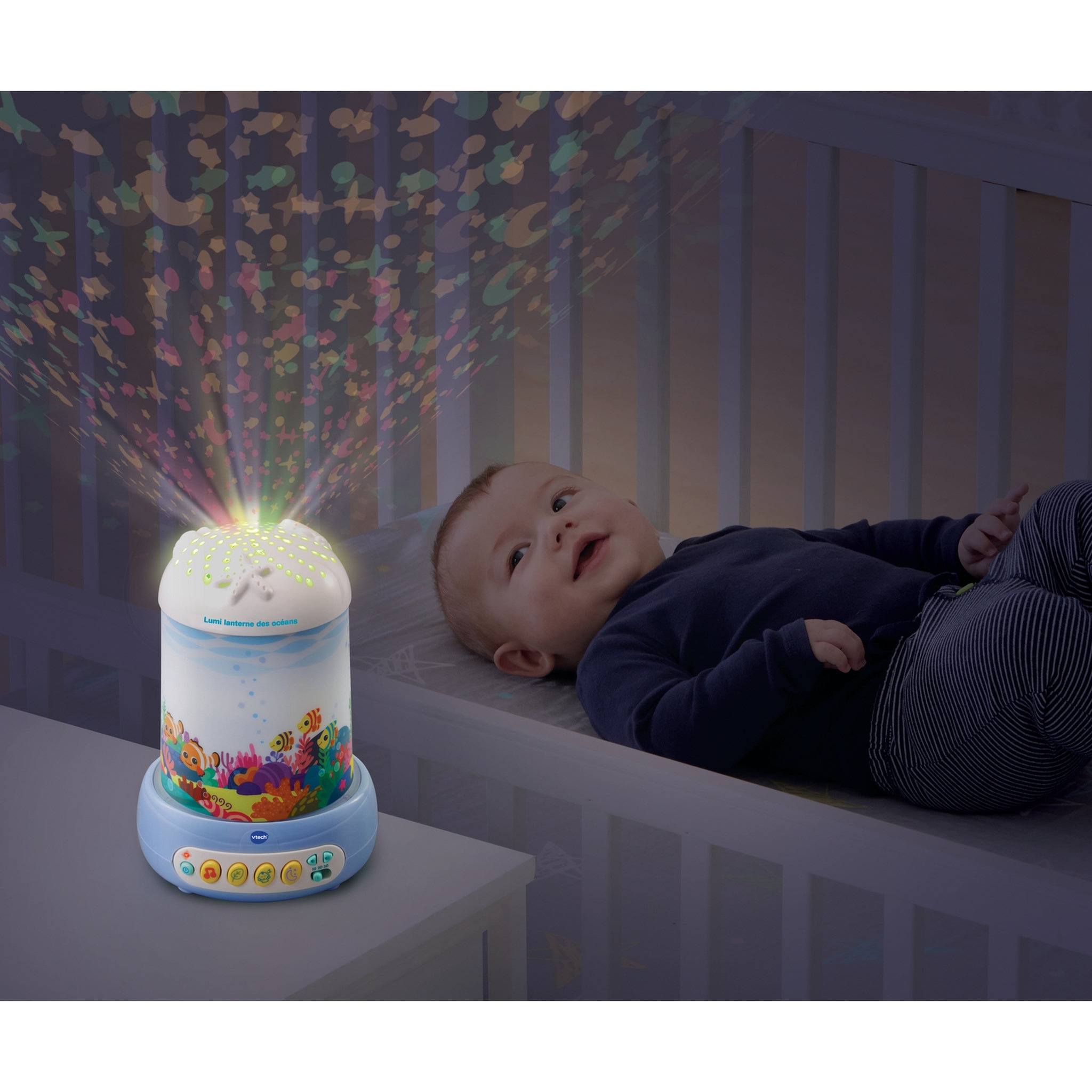 Voir la diapositive 2 : VTECH Veilleuse lumineuse Lumi Lanterne des océans