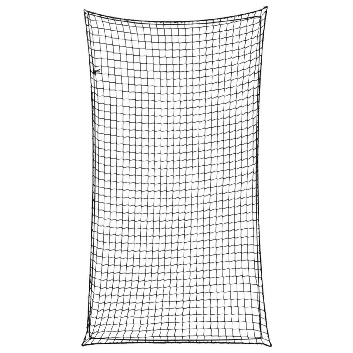 VIDAXL Filet pour remorque avec corde elastique noir 2,7x1,5 m PP