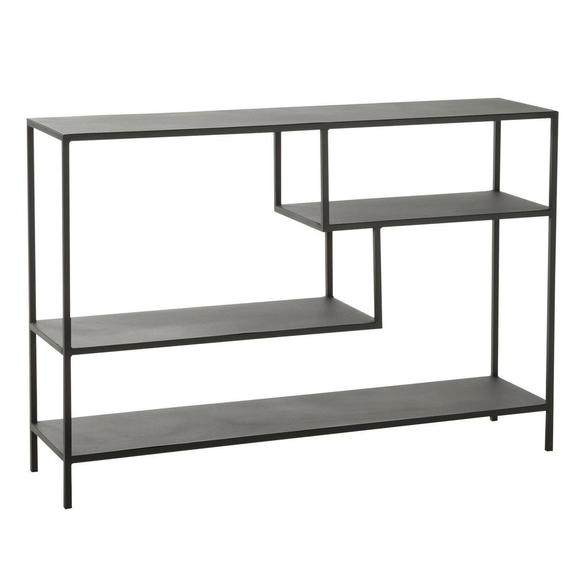 J-LINE Étagère design en métal  elsie  120cm noir