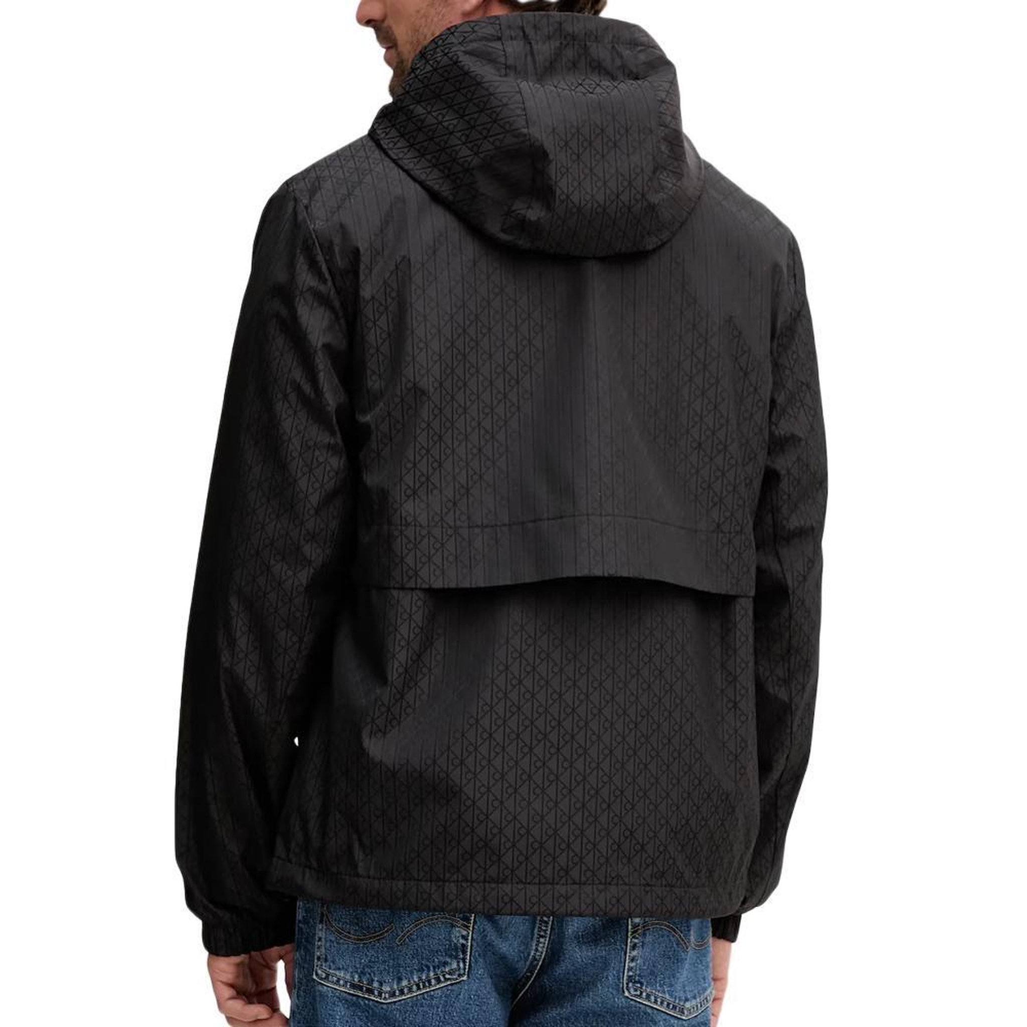 Voir la diapositive 2 : CALVIN KLEIN JEANS Coupe Vent Noir Homme Calvin Klein Jeans  Nylon Flange