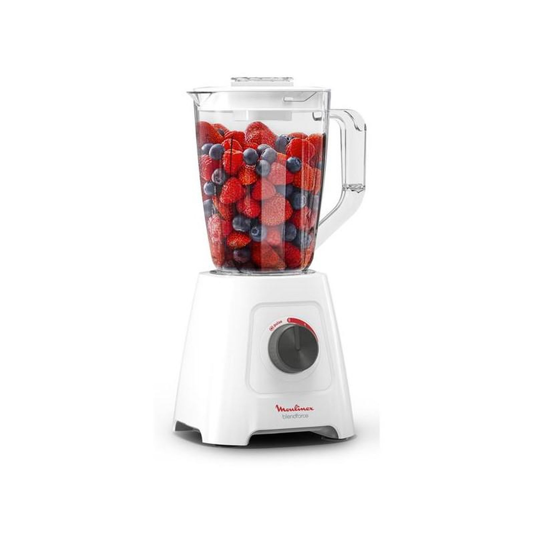 Voir la diapositive 3 : MOULINEX Blender 2l 600w blanc - LM420110