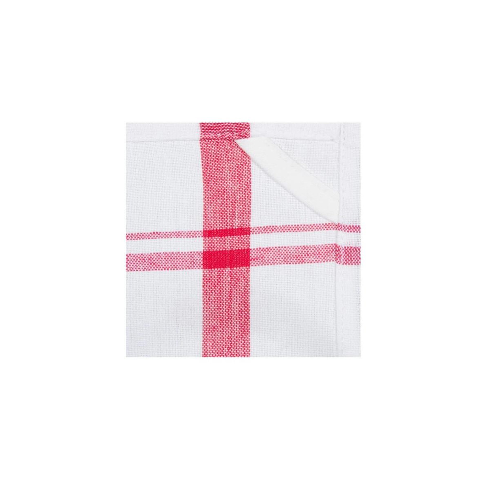 Voir la diapositive 5 : ATMOSPHERA Lot de 2 torchons de cuisine  traditionnel  70cm rouge