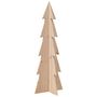 Voir la diapositive 2 : VIDAXL Arbre de Noël en bois pour decoration 112 cm bois massif de pin