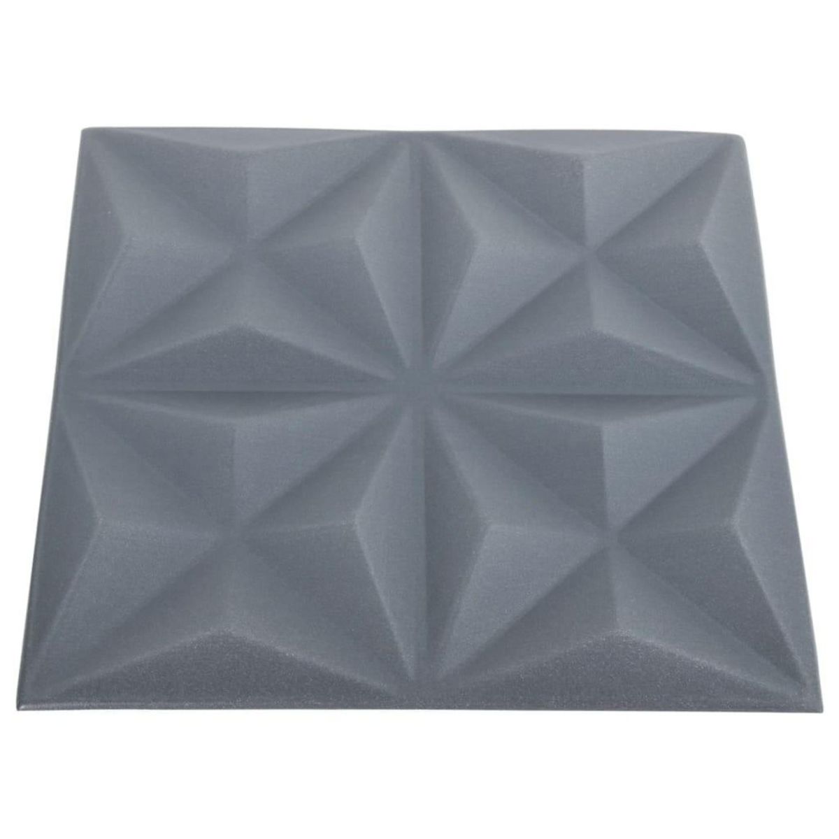VIDAXL Panneaux muraux 3D 48 pcs 50x50 cm gris origami 12 m²