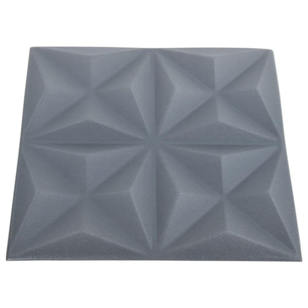 VIDAXL Panneaux muraux 3D 48 pcs 50x50 cm gris origami 12 m²