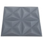 Voir la diapositive 5 : VIDAXL Panneaux muraux 3D 48 pcs 50x50 cm gris origami 12 m²