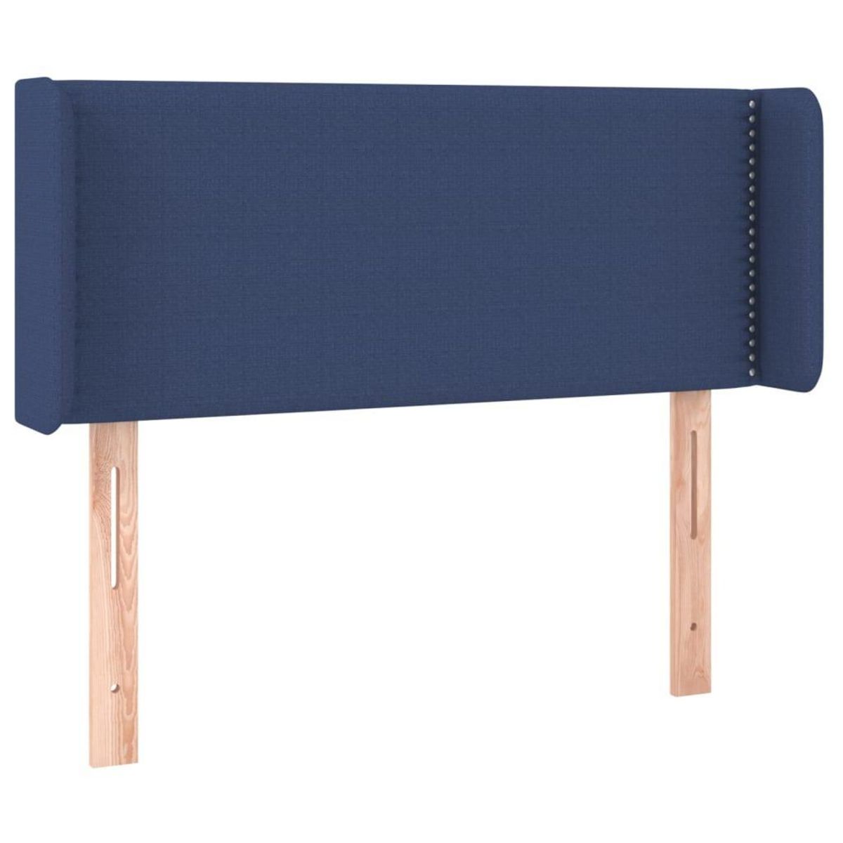 VIDAXL Tete de lit avec oreilles Bleu 83x16x78/88 cm Tissu