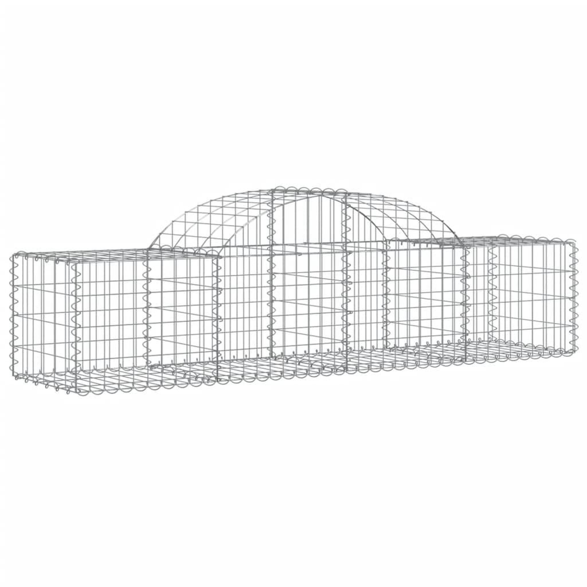 Voir la diapositive 3 : VIDAXL Paniers a gabions arques 25 pcs 200x50x40/60 cm fer galvanise