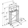 Voir la diapositive 5 : HAILO Echafaudage roulant d'escalier 5m en aluminium - HOBBYSTEP H5