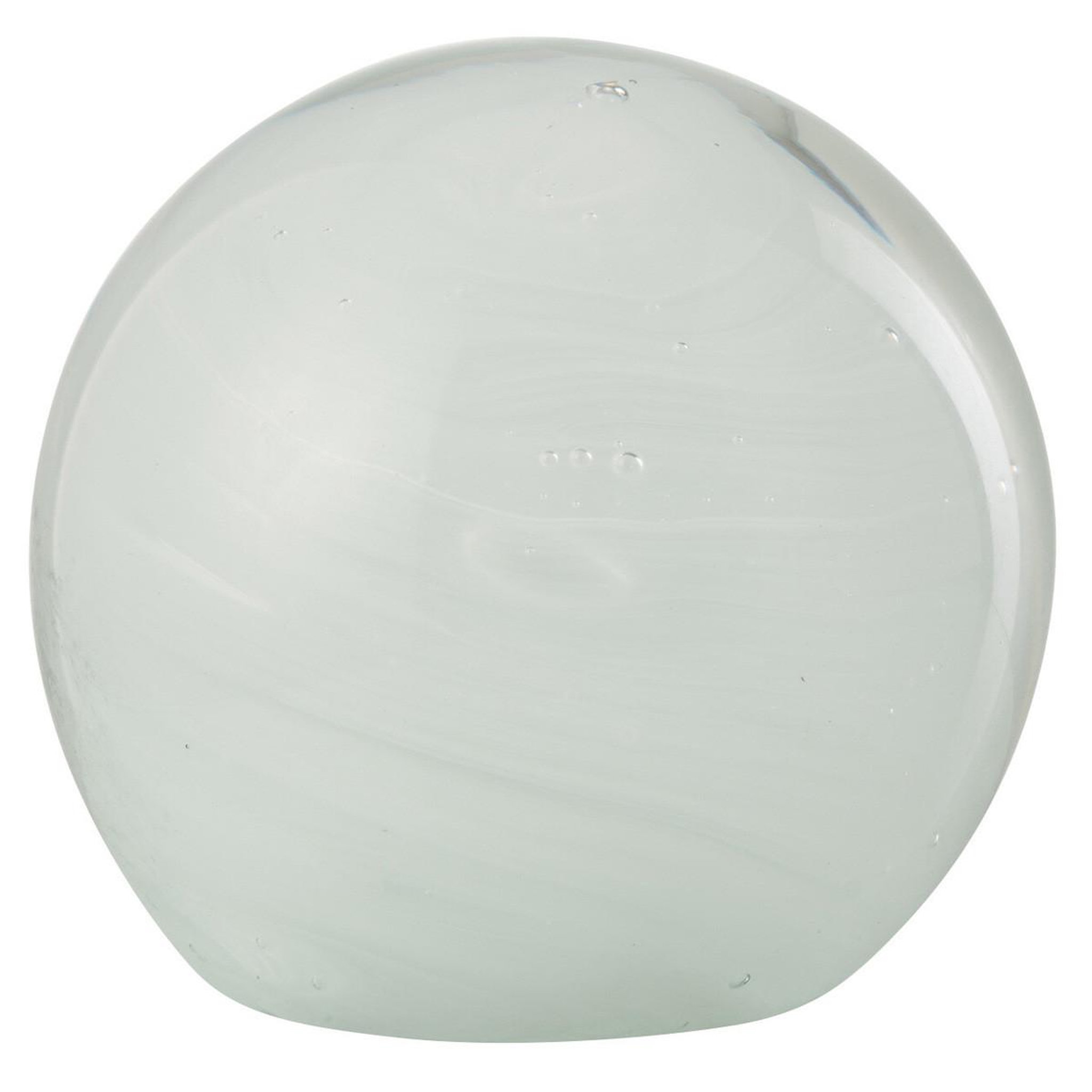 J-LINE Presse-papier en verre  twister  13cm blanc