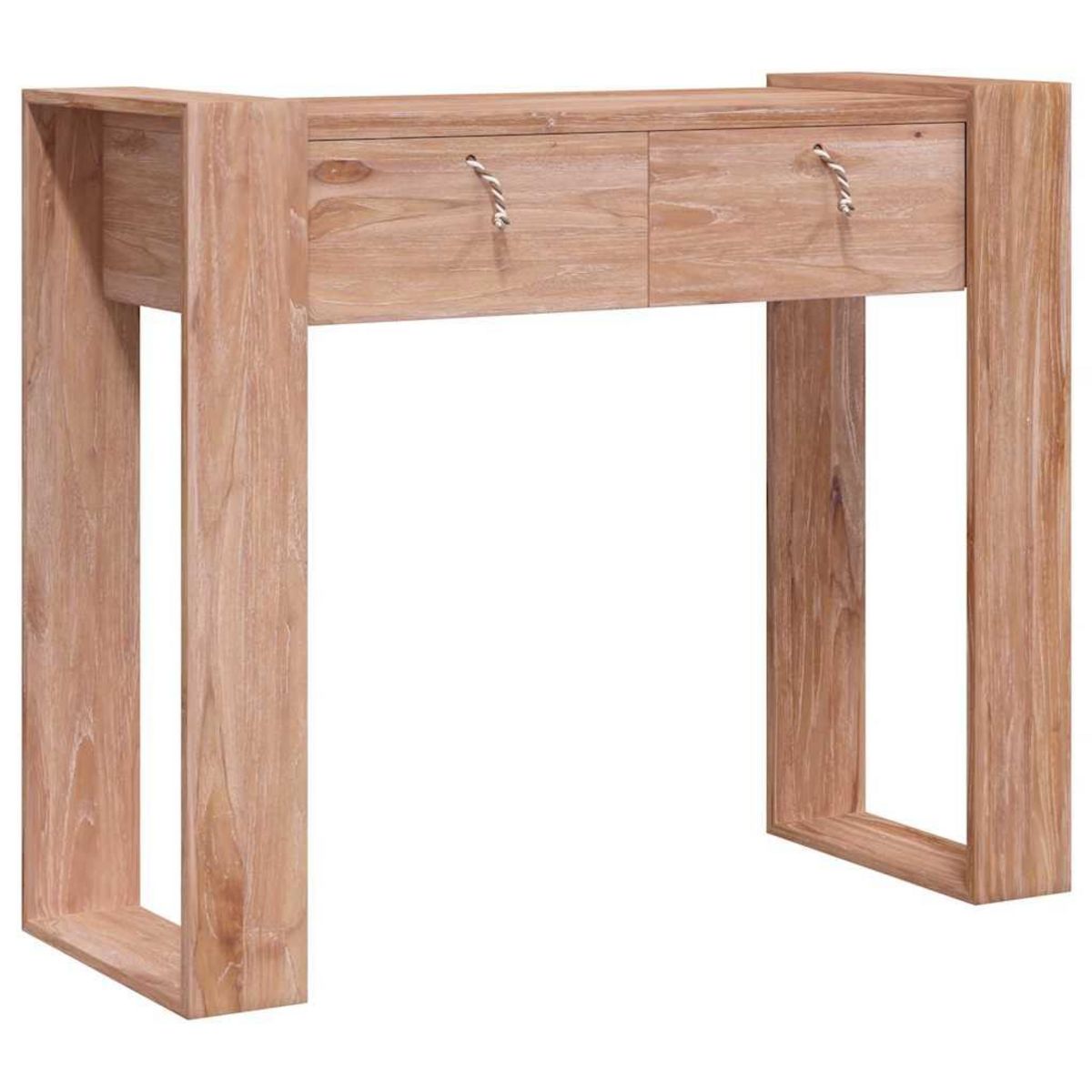 VIDAXL Table console 90x35x75 cm Bois de teck solide