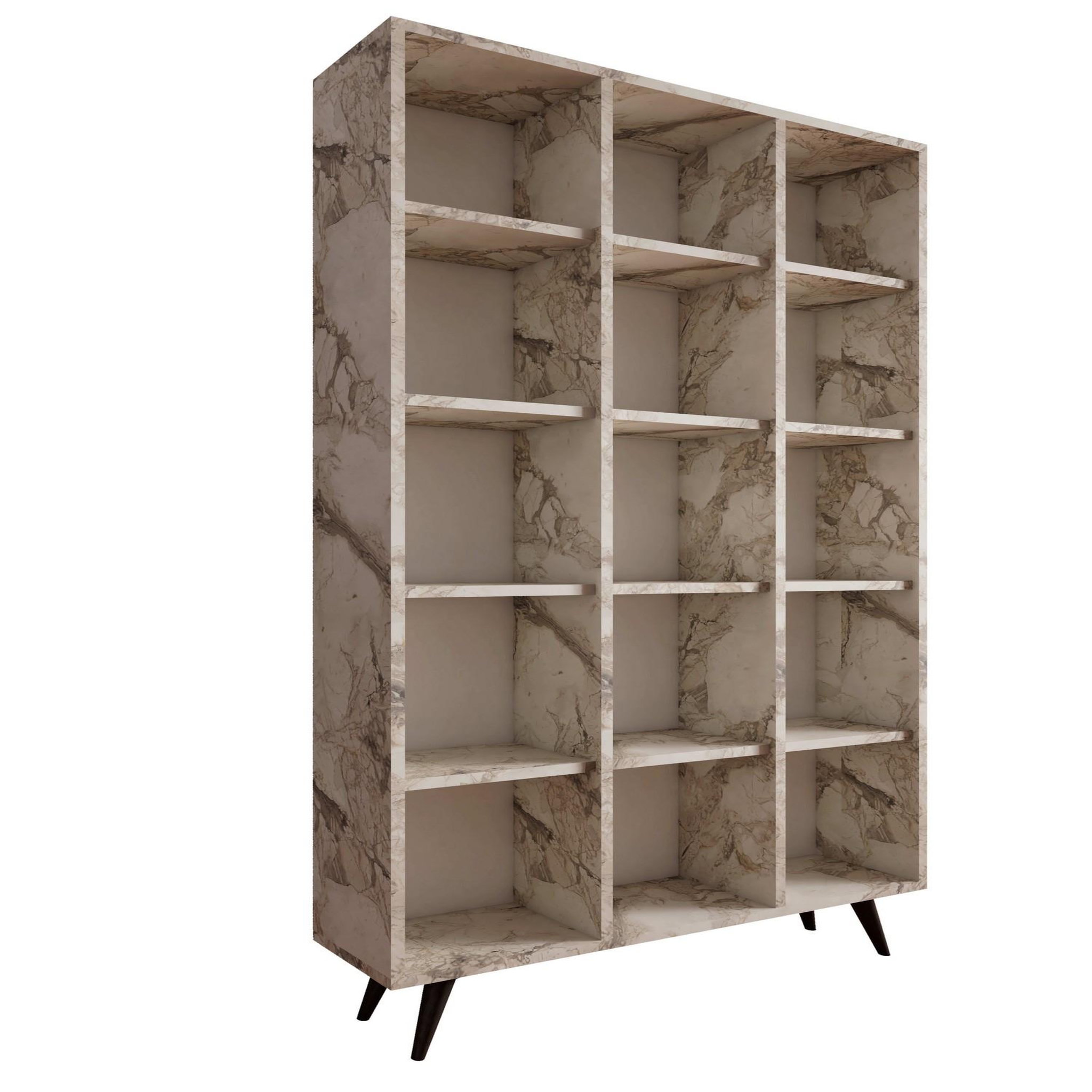 Habitat et Jardin Bibliothèque en bois  zipa  100 x 25 x 184 cm - chêne