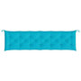 Voir la diapositive 5 : VIDAXL Coussins de banc de jardin lot de 2 turquoise 200x50x7 cm tissu
