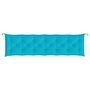 Voir la diapositive 5 : VIDAXL Coussins de banc de jardin lot de 2 turquoise 200x50x7 cm tissu