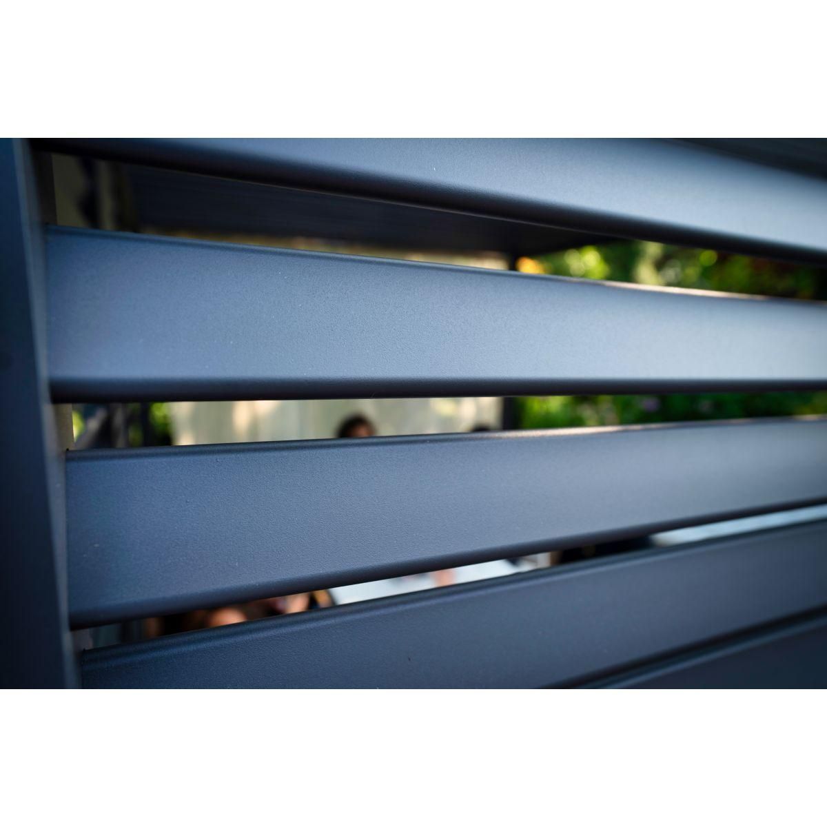 OMBREA Panneau brise-vue 1m anthracite Aluminium pour pergola bioclimatique OMBREA®