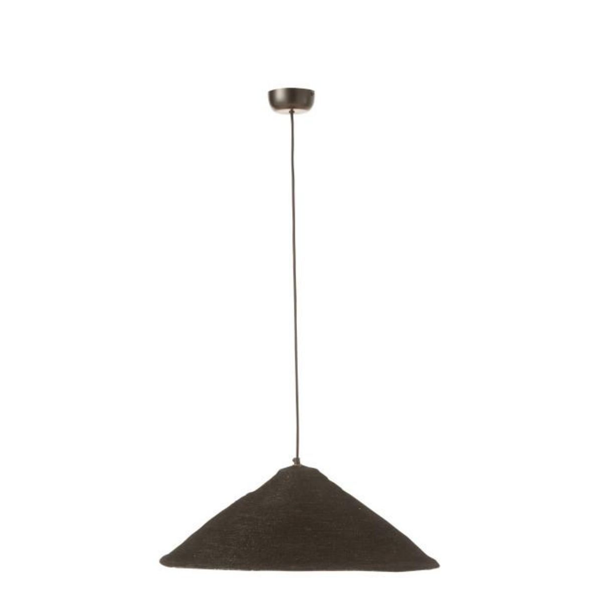Paris Prix Lampe Suspension Chapeau  Moonj  60cm Noir