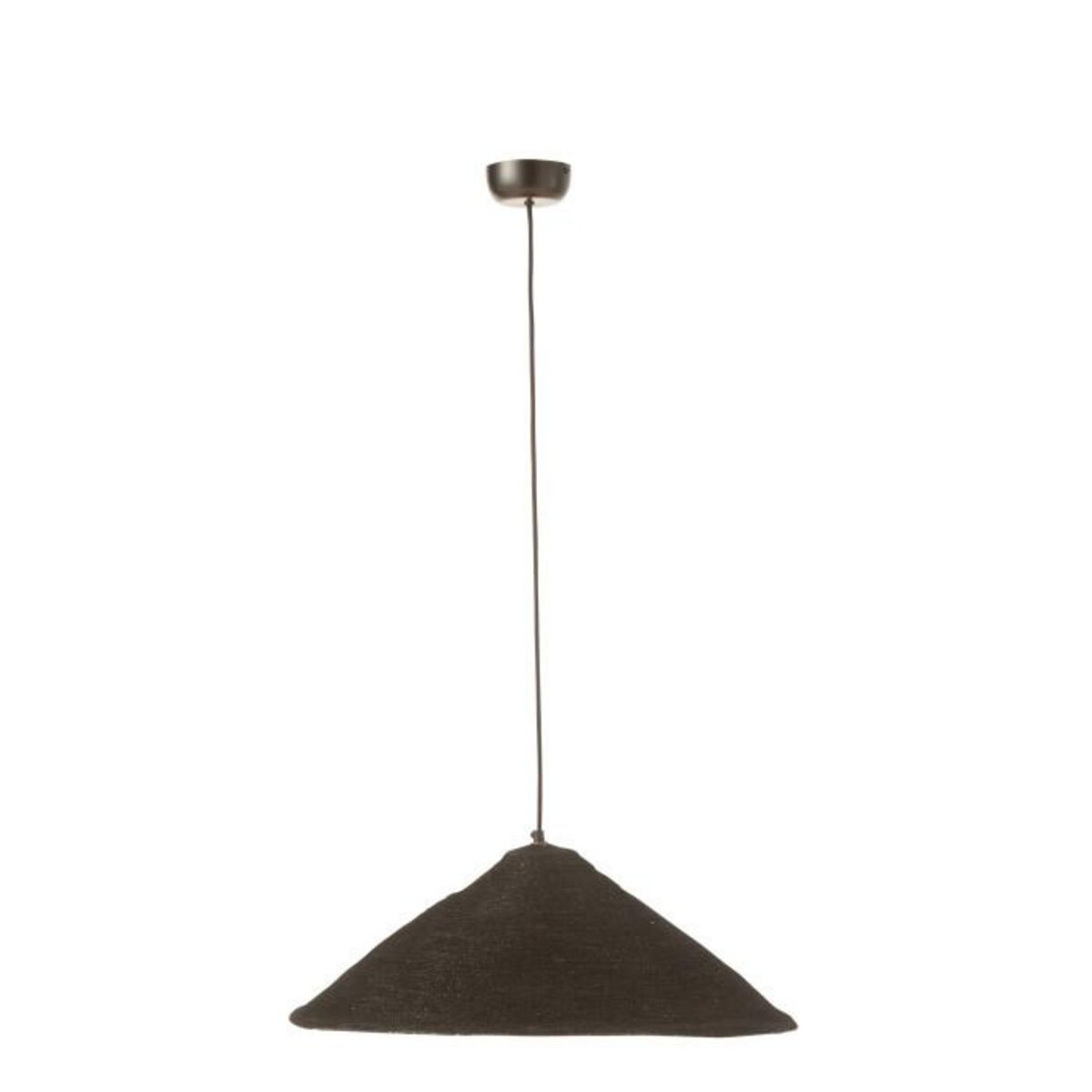 Paris Prix Lampe Suspension Chapeau  Moonj  60cm Noir