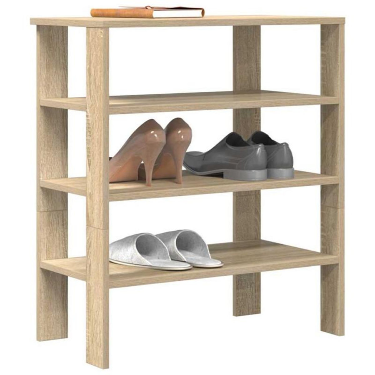 VIDAXL Étagère à chaussures chêne sonoma 61x32x70 cm bois d ingénierie