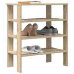 VIDAXL Étagère à chaussures chêne sonoma 61x32x70 cm bois d ingénierie
