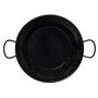 Voir la diapositive 2 :  Plat à paella haut en métal émaillé 2 poignées   ø 36 cm