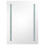 Voir la diapositive 4 : VIDAXL Armoire de salle de bain à miroir LED noir brillant 50x13x70 cm