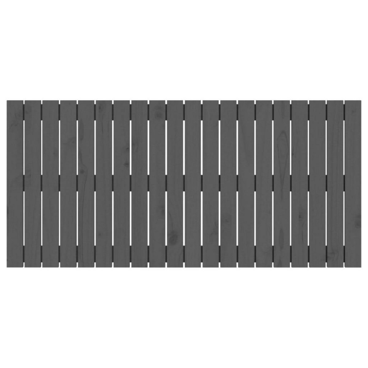 VIDAXL Tete de lit murale Gris 127,5x3x60 cm Bois massif de pin