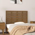 VIDAXL Tete de lit murale Marron miel 106x3x63 cm Bois massif de pin