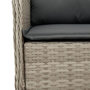 Voir la diapositive 5 : VIDAXL Ensemble a manger de jardin et coussins 7 pcs gris clair rotin