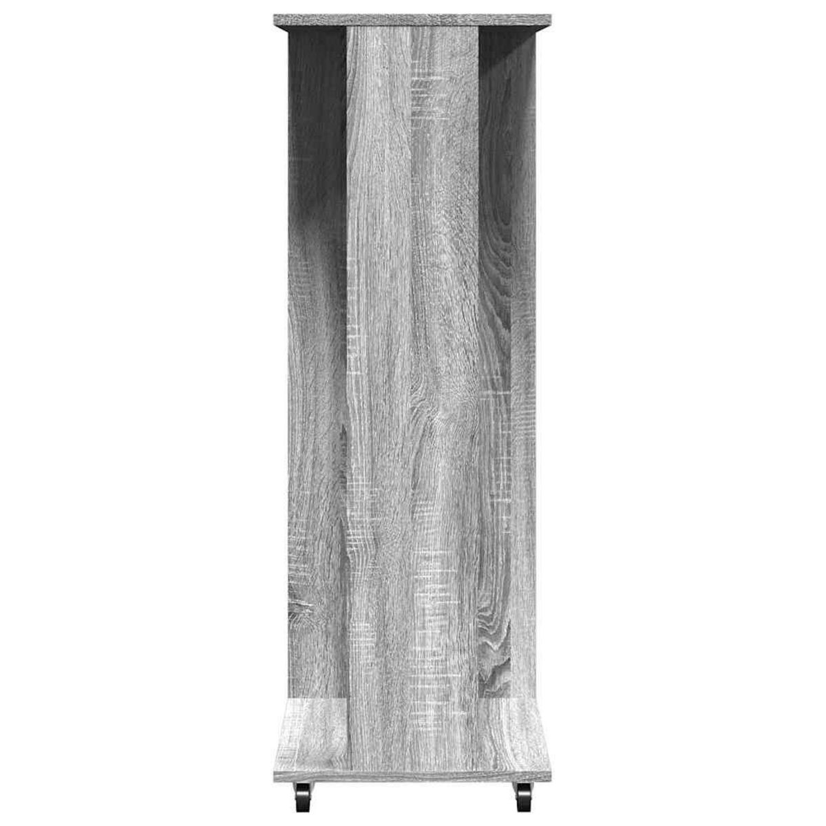 VIDAXL Garde-robe avec roues sonoma gris 102x38x110 cm bois ingenierie