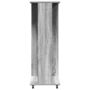 Voir la diapositive 5 : VIDAXL Garde-robe avec roues sonoma gris 102x38x110 cm bois ingenierie