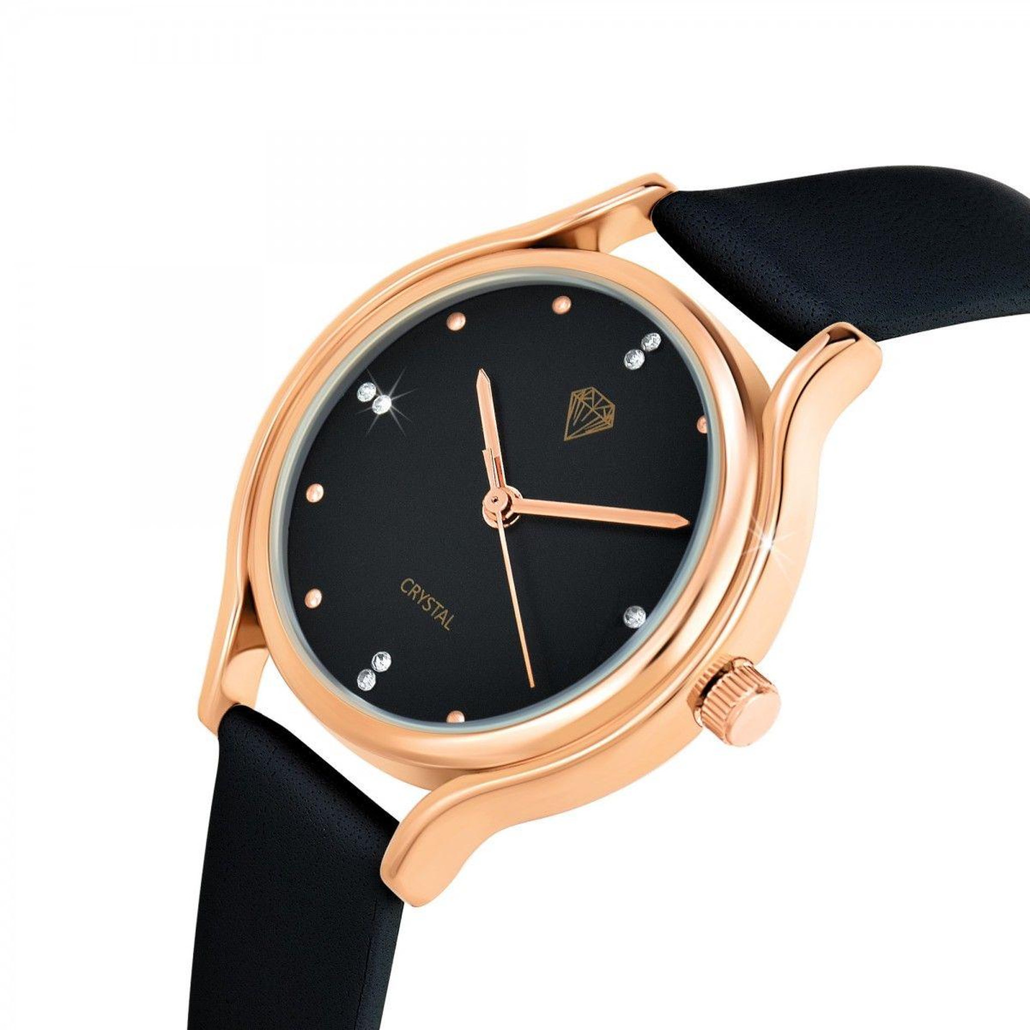 Voir la diapositive 3 : SC CRYSTAL Montre Hania élégante ornée de Cristaux scintillants par SC Crystal