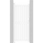 Habitat et Jardin Portillon aluminium  Lola  - 101.2 x 180.9 cm - Blanc