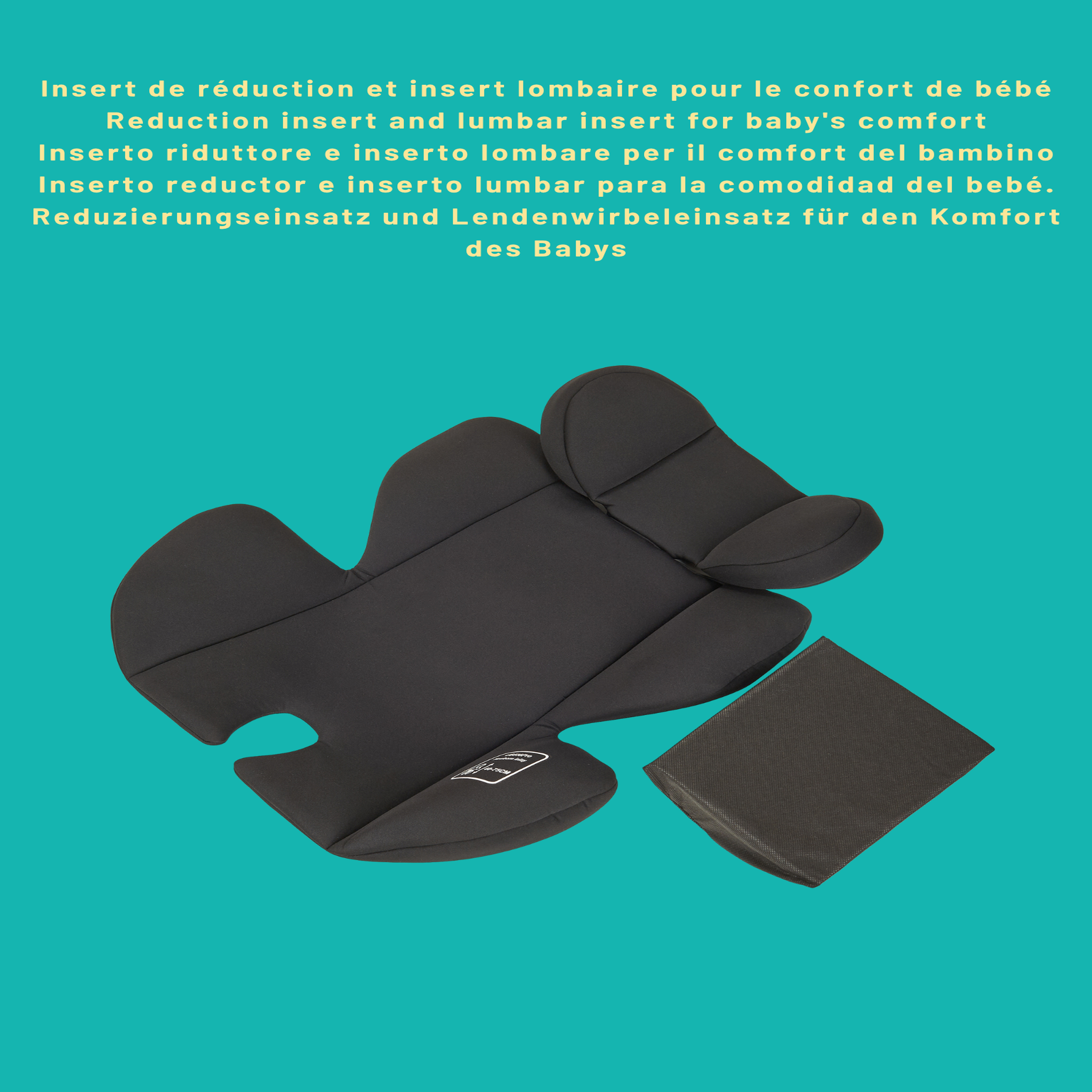 Voir la diapositive 3 : NANIA Siège auto bébé ceinturé NANIA Rimini 40-87 cm R129 i-Size –dès la naissance à 13 kg Protection Latérale -insert lombaire et de réduction+ Base isofix