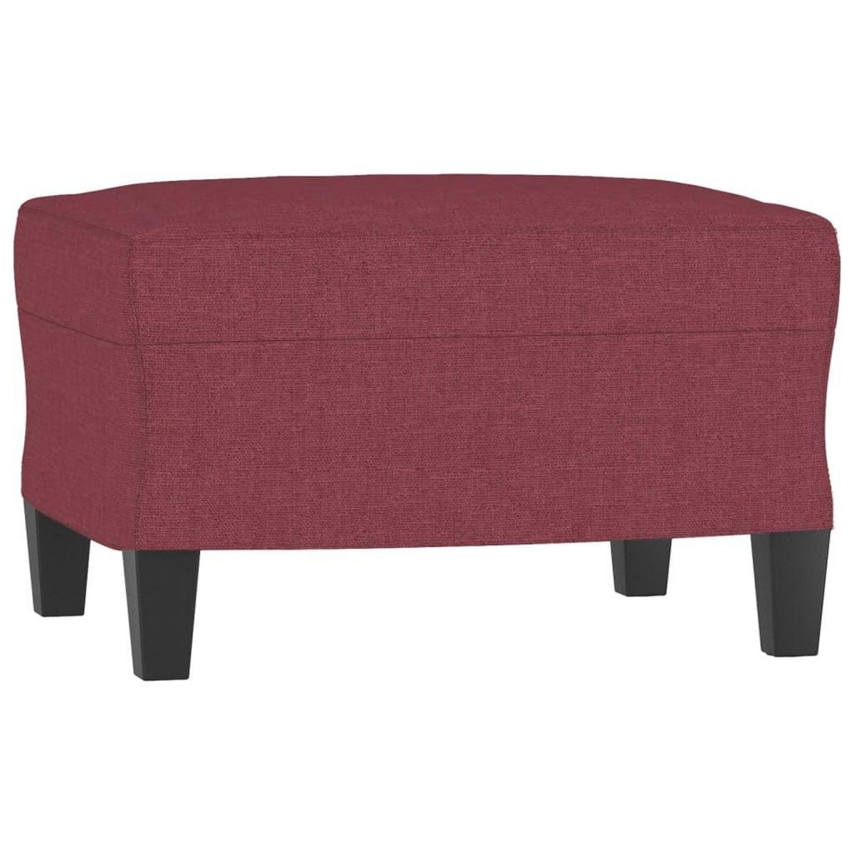 VIDAXL Ensemble de canapes 3 pcs rouge bordeaux tissu