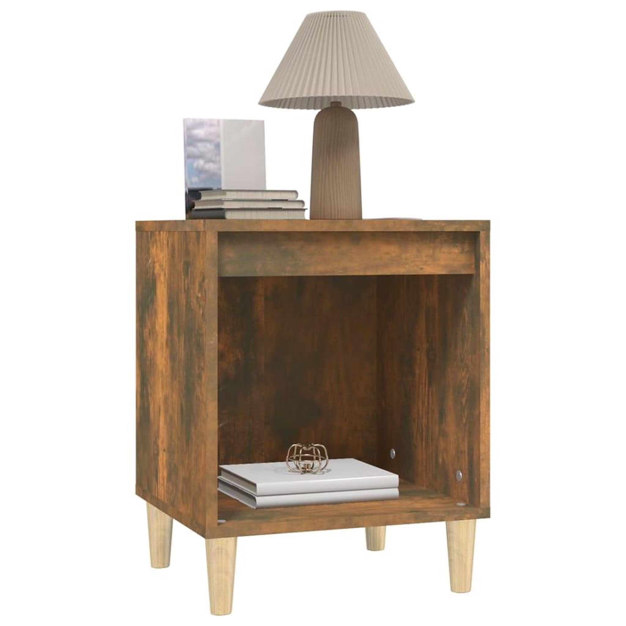 Voir la diapositive 4 : VIDAXL Tables de chevet 2 pcs Chene fume 40x35x50 cm