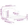 Voir la diapositive 6 : VIDAXL Canape-lit enfant 2 places gris clair etoiles peluche douce