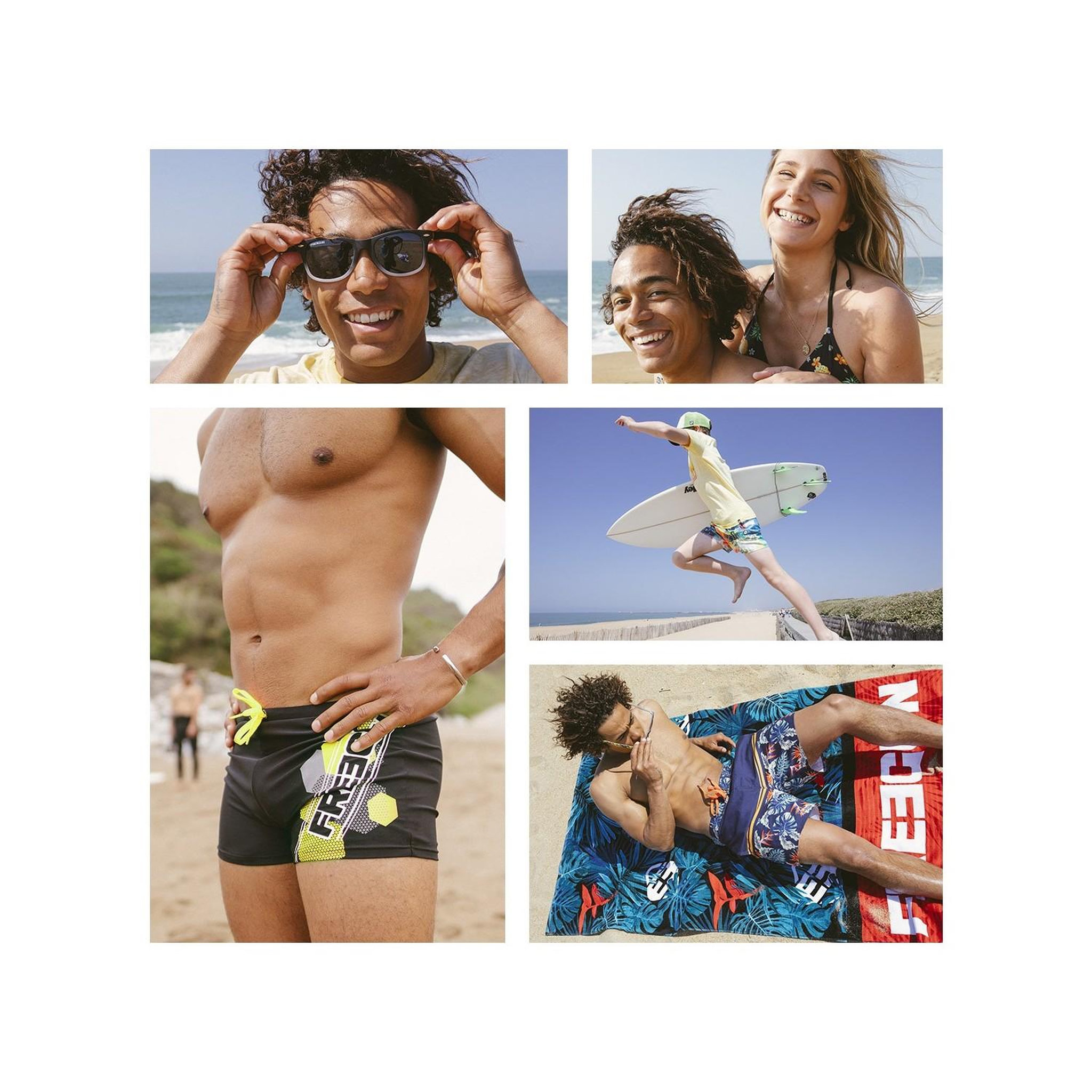 Voir la diapositive 3 : FREEGUN Shorty de bain homme