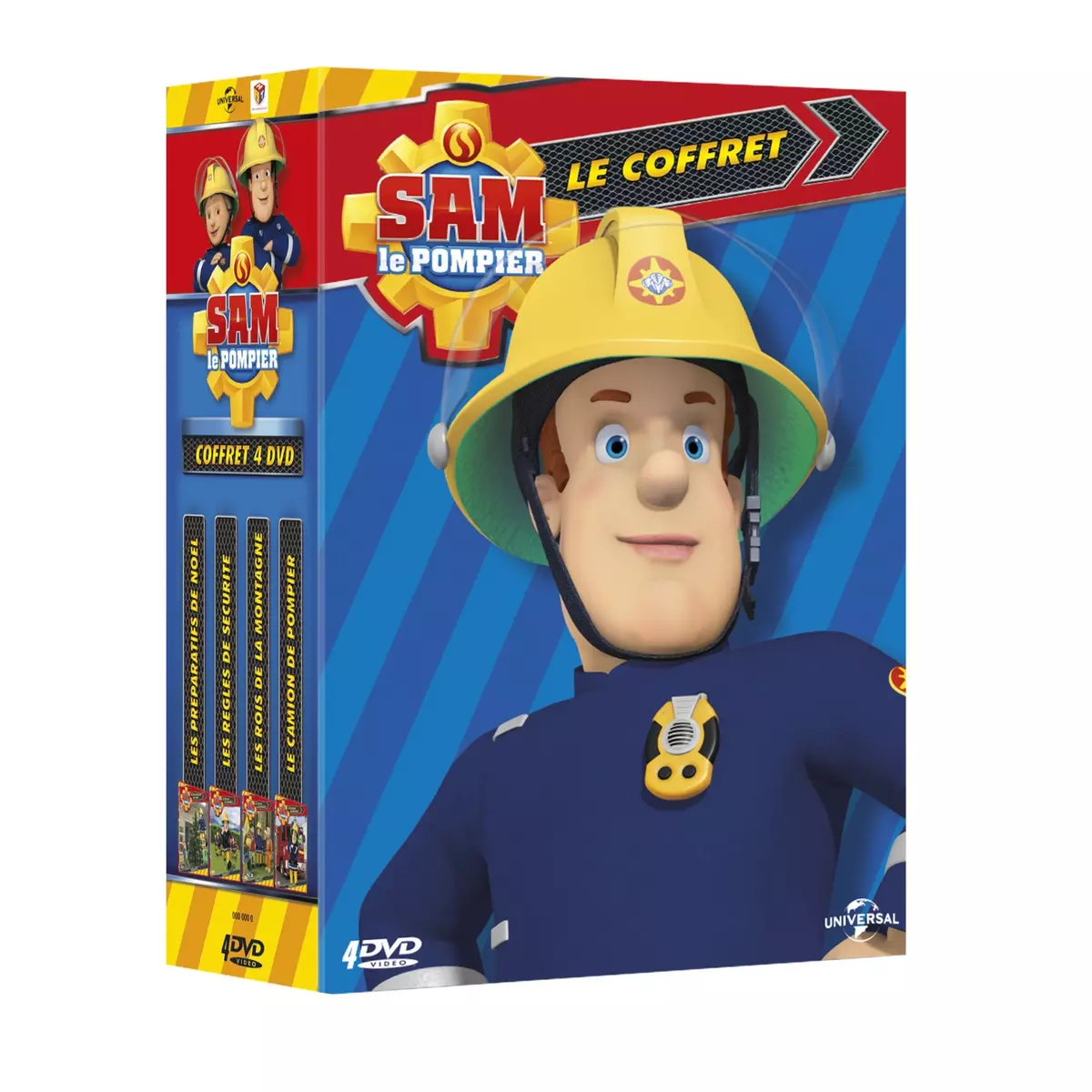 Coffret Sam le Pompier : Les préparatifs de Noël + Les règles de sécurité + Les rois de la montagne + Le camion de pompier