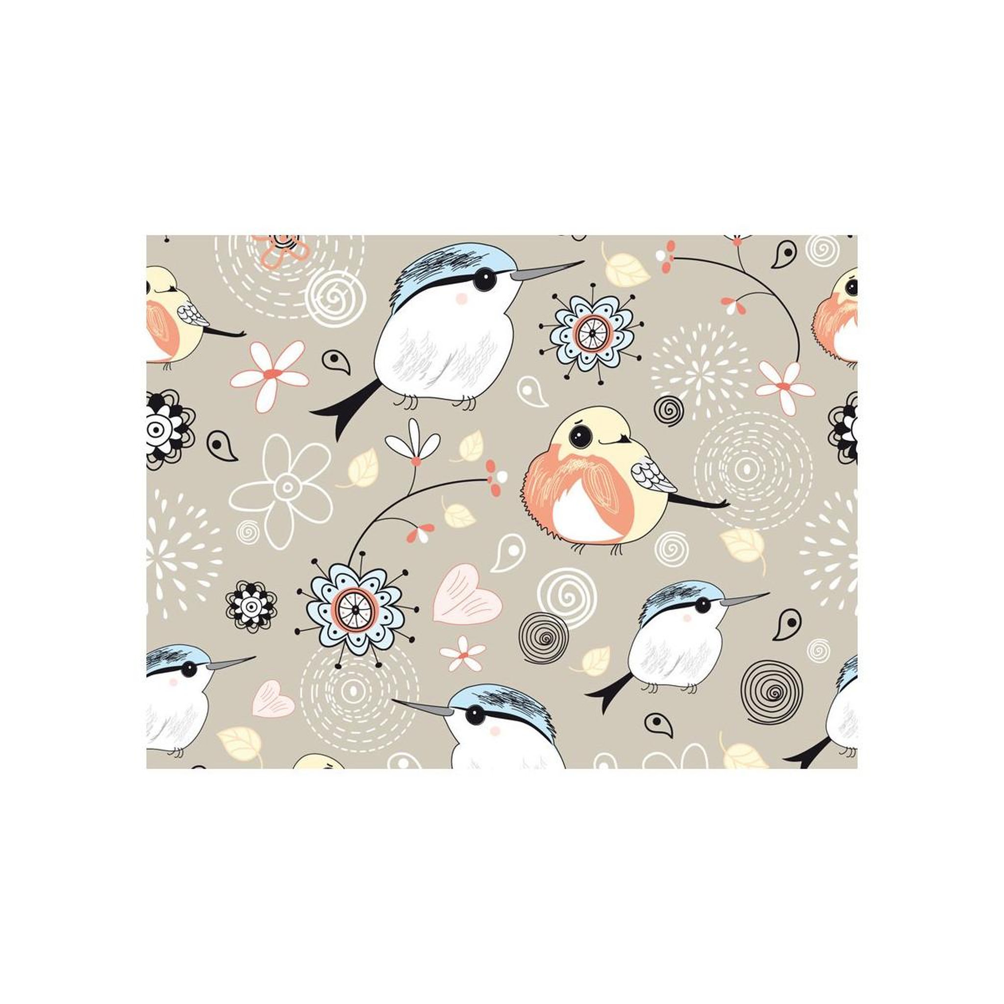 Voir la diapositive 2 : Paris Prix Papier peint  oiseaux sur fond rose