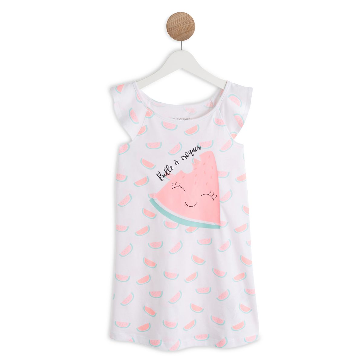 INEXTENSO Chemise de nuit à volants pastéque fille