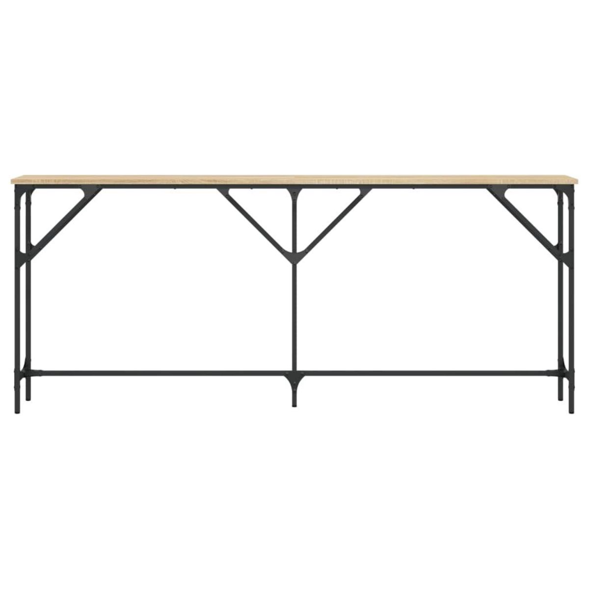 VIDAXL Table console chene sonoma 180x23x75 cm bois d'ingenierie