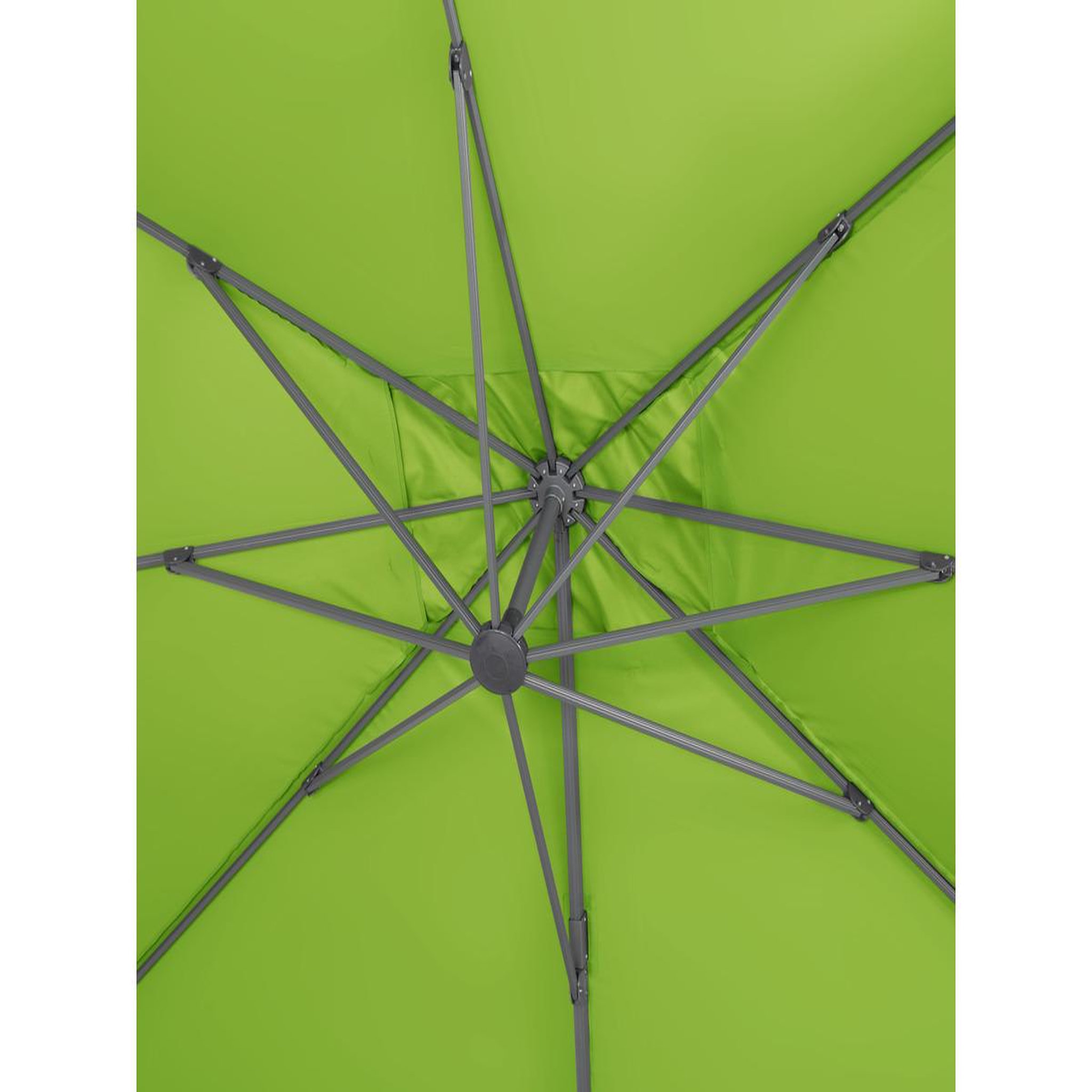 Voir la diapositive 2 : Habitat et Jardin Parasol jardin déporté Alu  Sun 4   - Rectangle - 3 x 4 m - Vert - Dalles à lester incluses